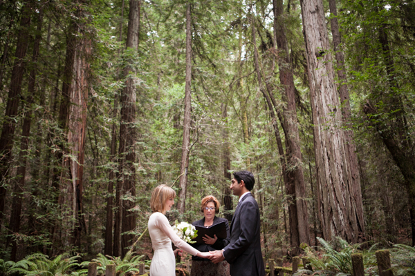 eloping wedding forest