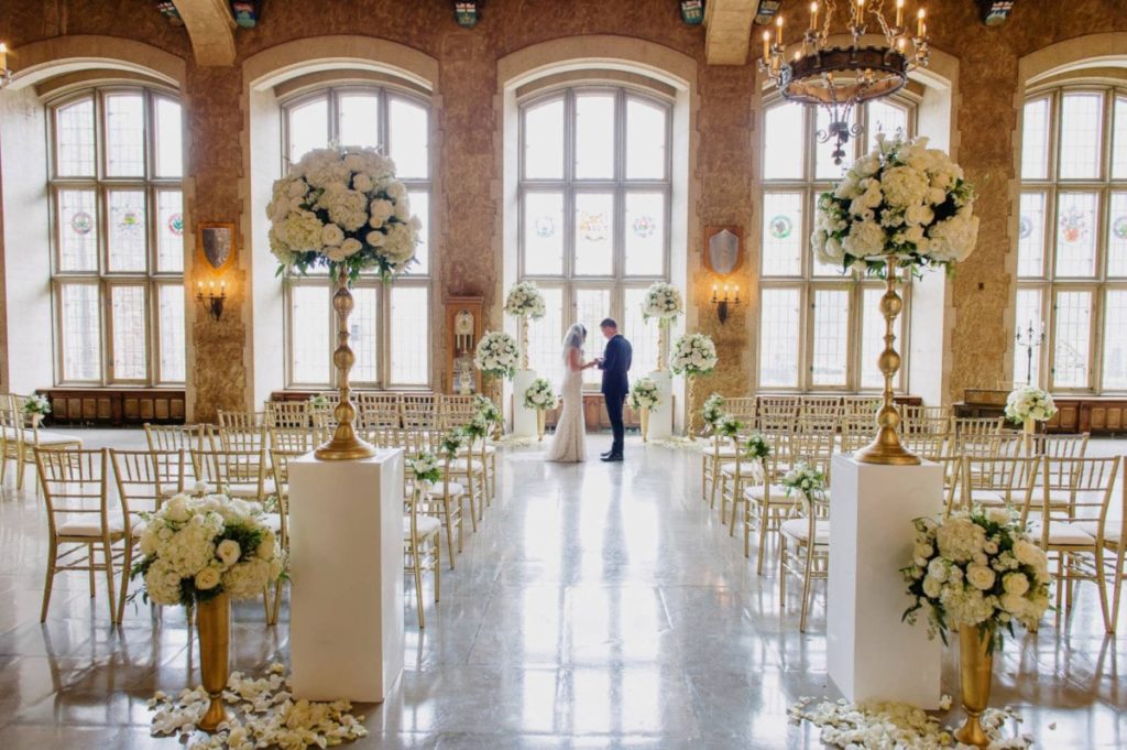 indoor wedding ceremony