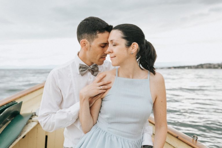 shooting d'un couple sur un bateau