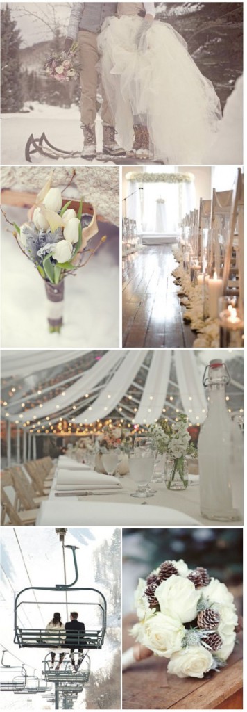 winter wedding ceremony