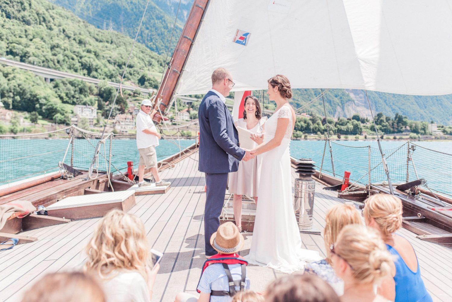 Elopement on a boat