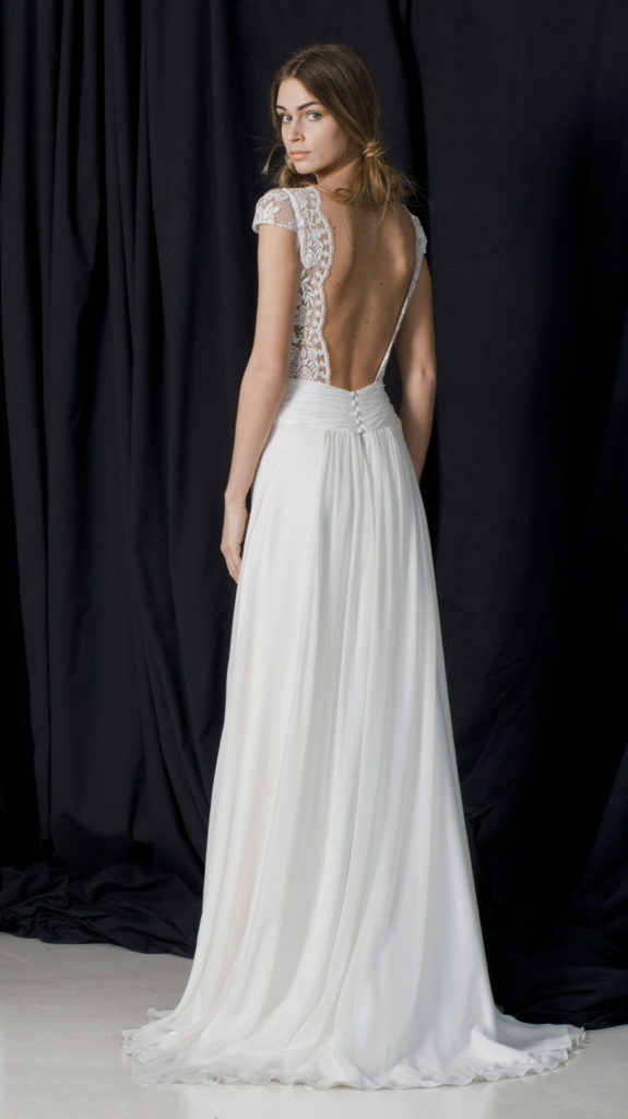 Low Back A-Line Wedding Dress