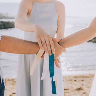 Wedding ceremony on the beach