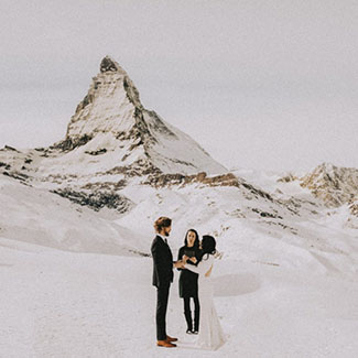 Wedding ceremony in Zermatt