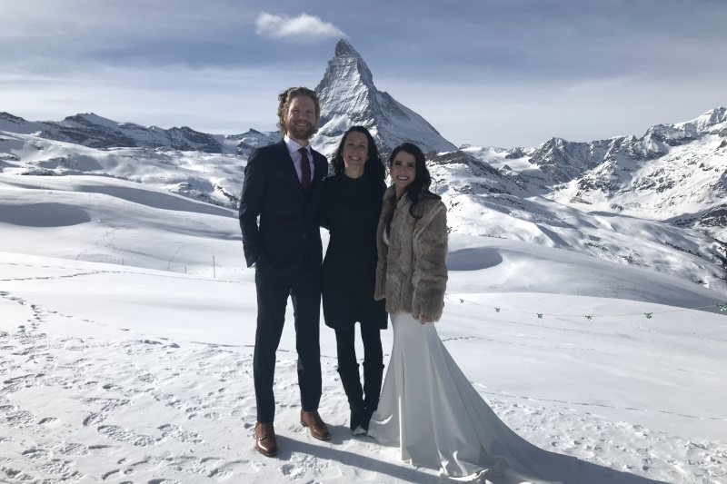 winter elopement zermatt matterhorn