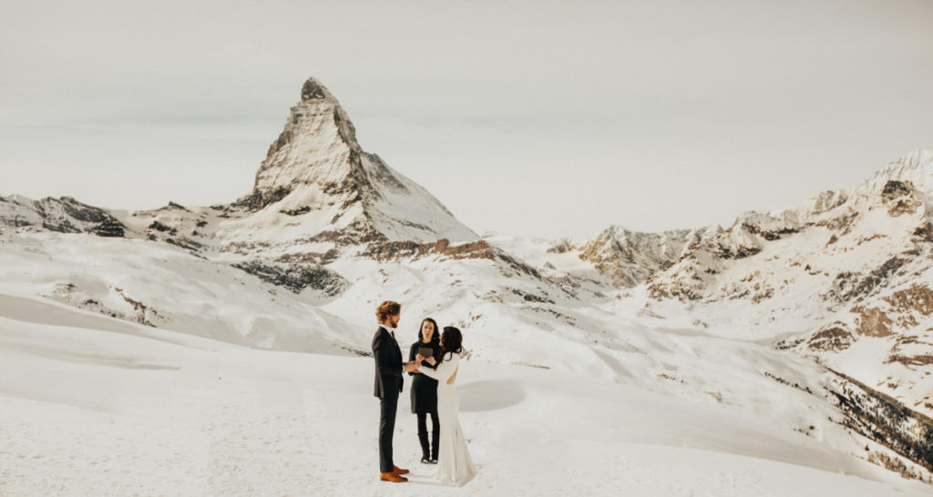 Wedding ceremony in Zermatt