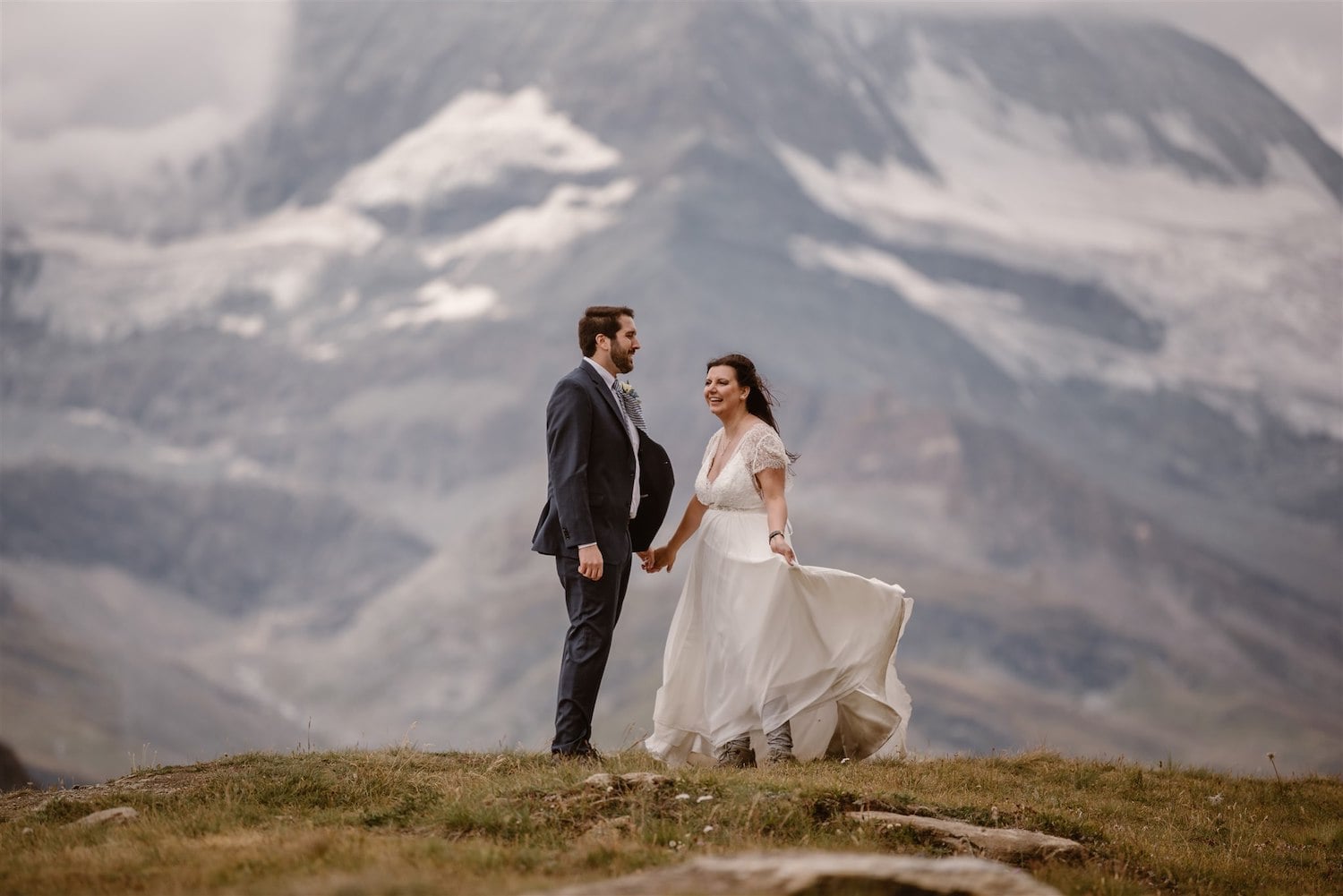 Couple in love in Zermatt