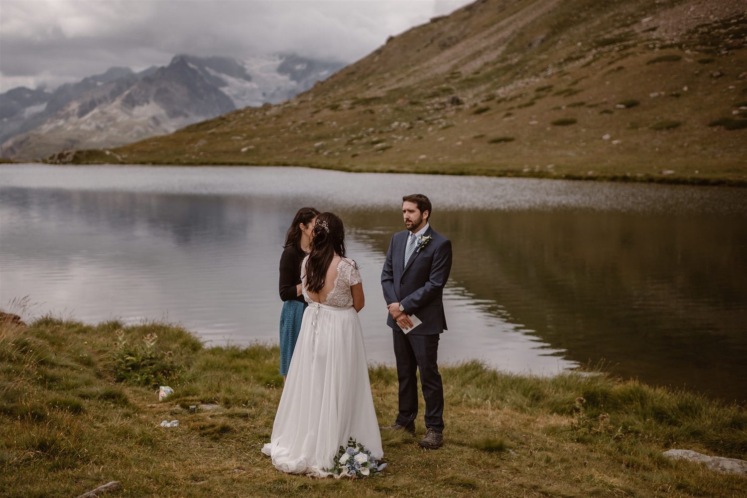 Amazing marriage ceremony and landscape in Zermatt, Switzerland