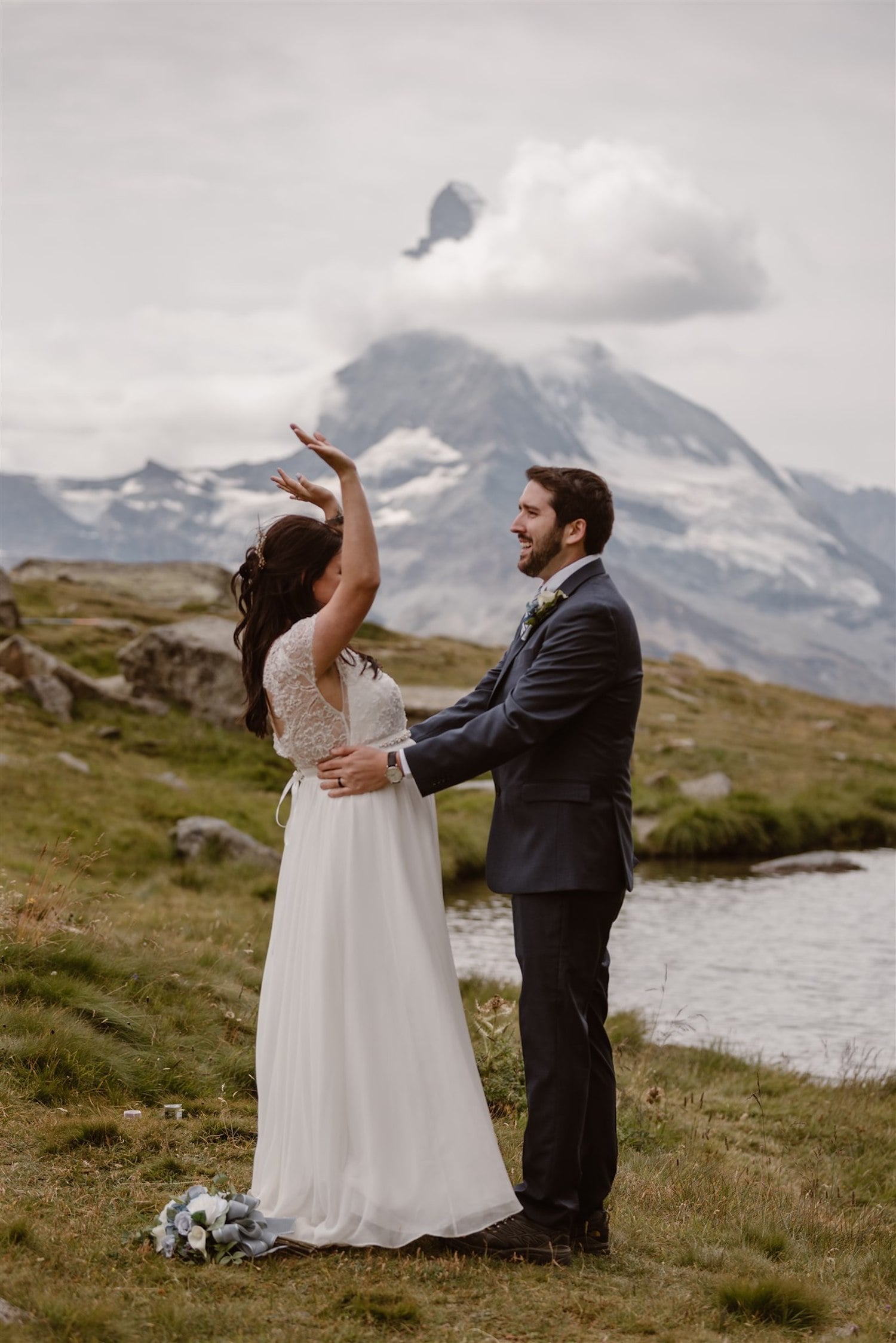 Fun elopement in Zermatt