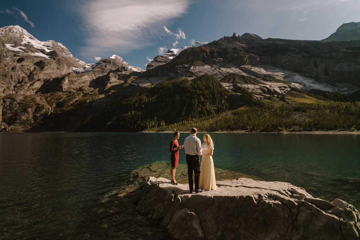 elopement suisse oeschinensee