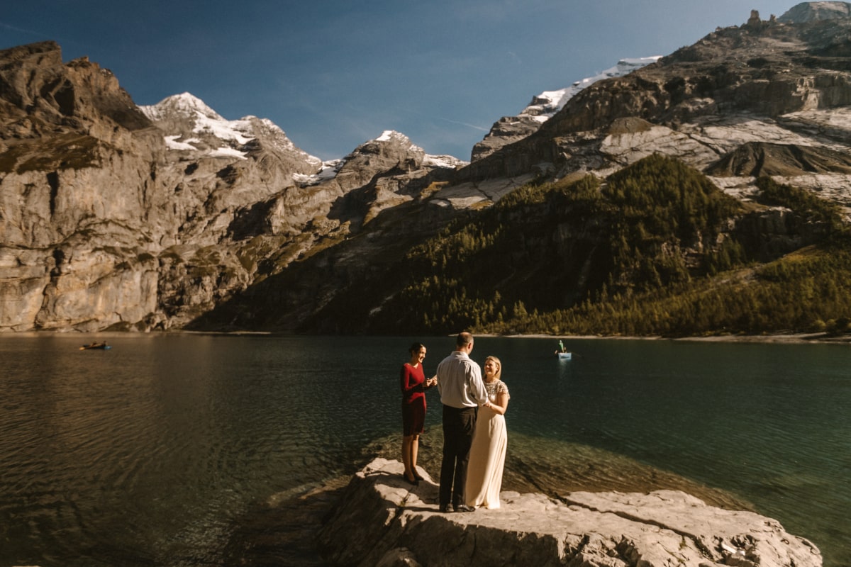 cérémonie elopement oeschinensee