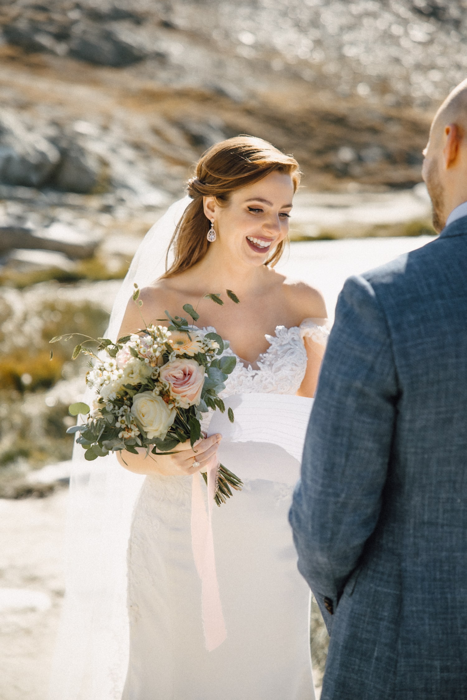 an intimate ceremony in a hidden spot in Zermatt