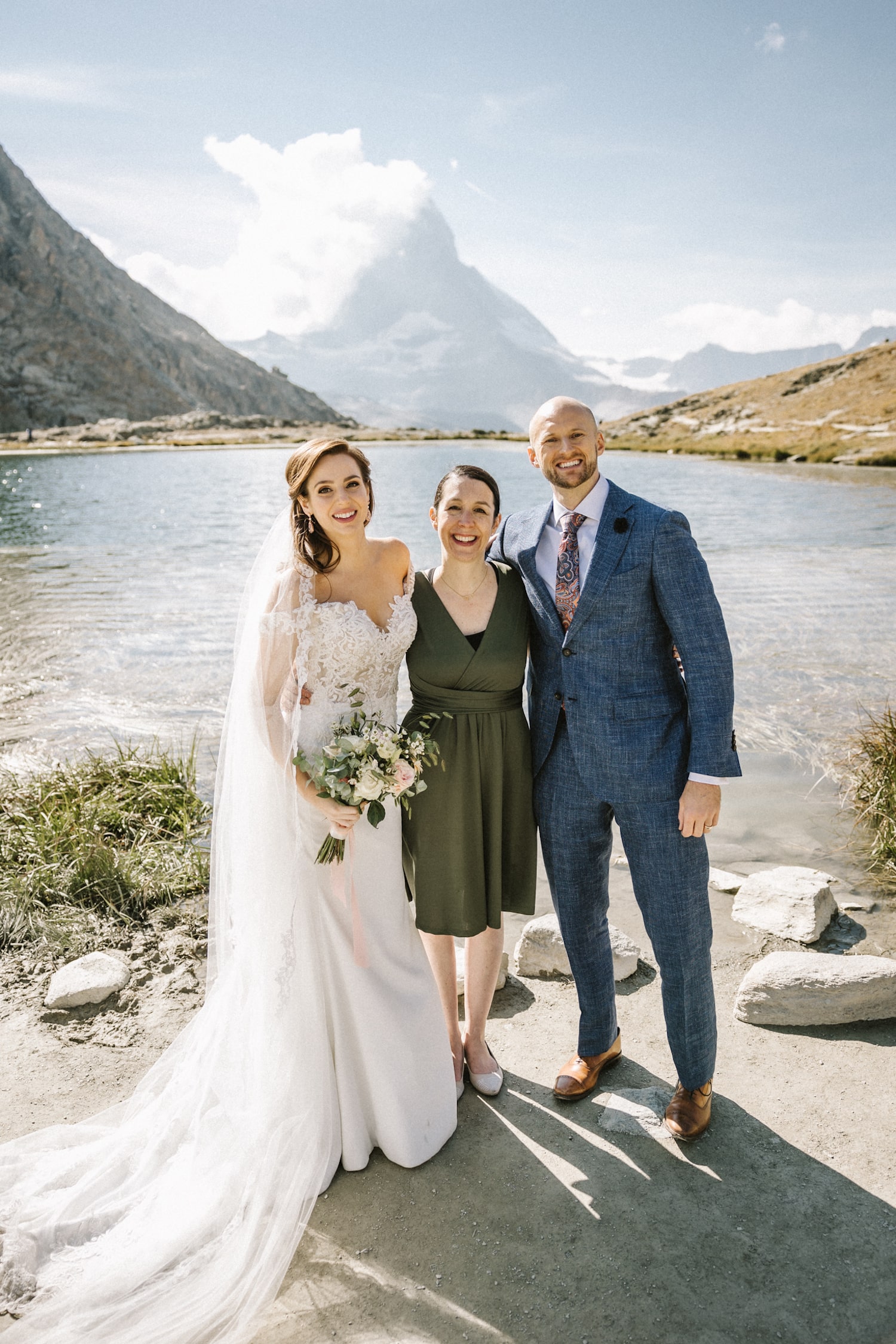 eloping in Zermatt, in front of the Matterhorn