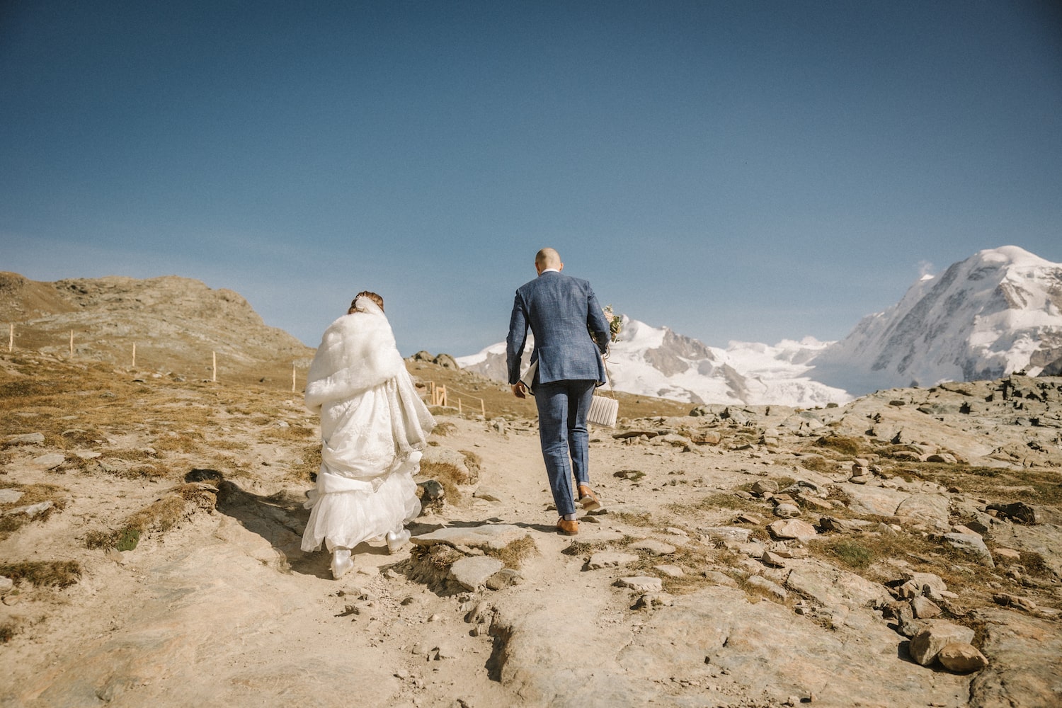intimate wedding ceremony in Zermatt