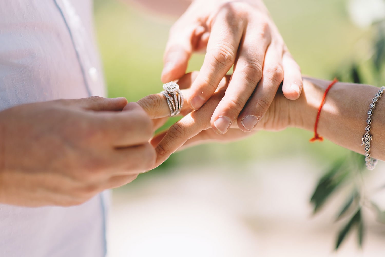 exchange of rings during an elopement symbolic ceremony in Lavaux