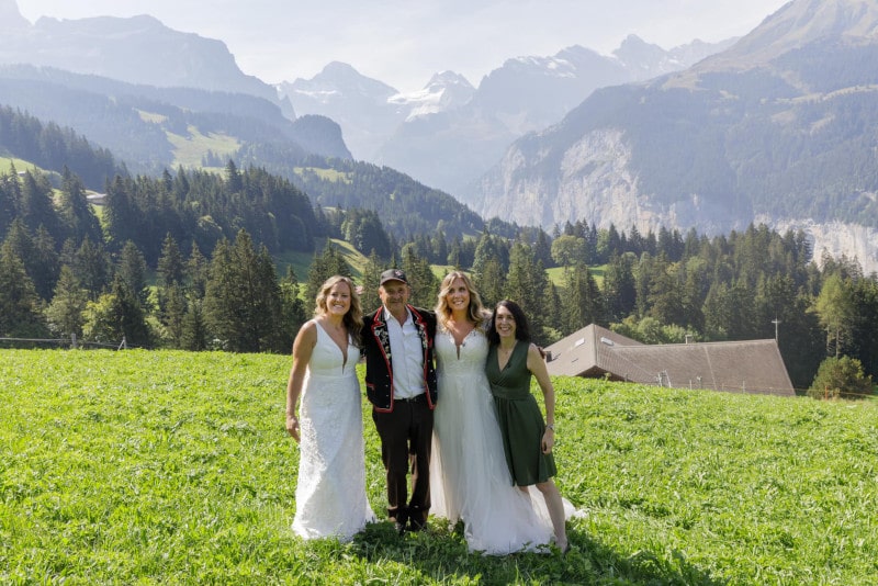 Same Sex wedding in Wengen, Switzerland