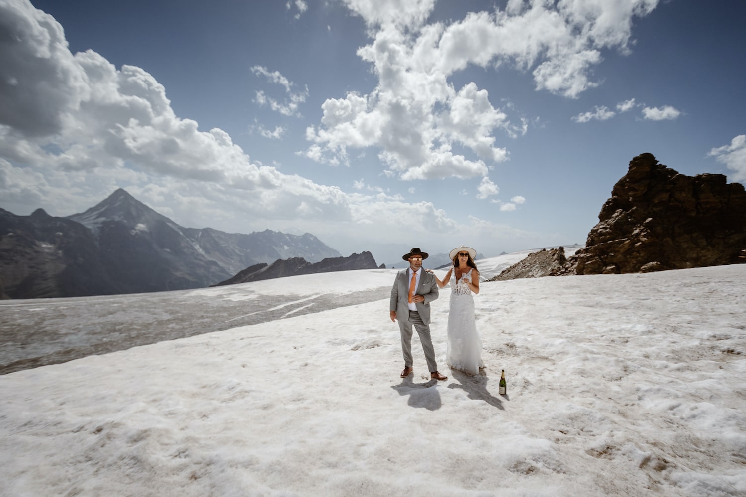 secular wedding glacier switzerland
