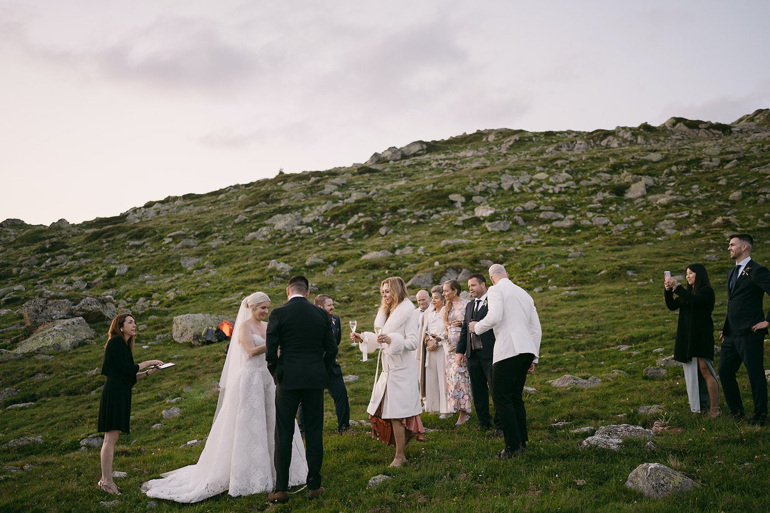 sunset microwedding switzerland