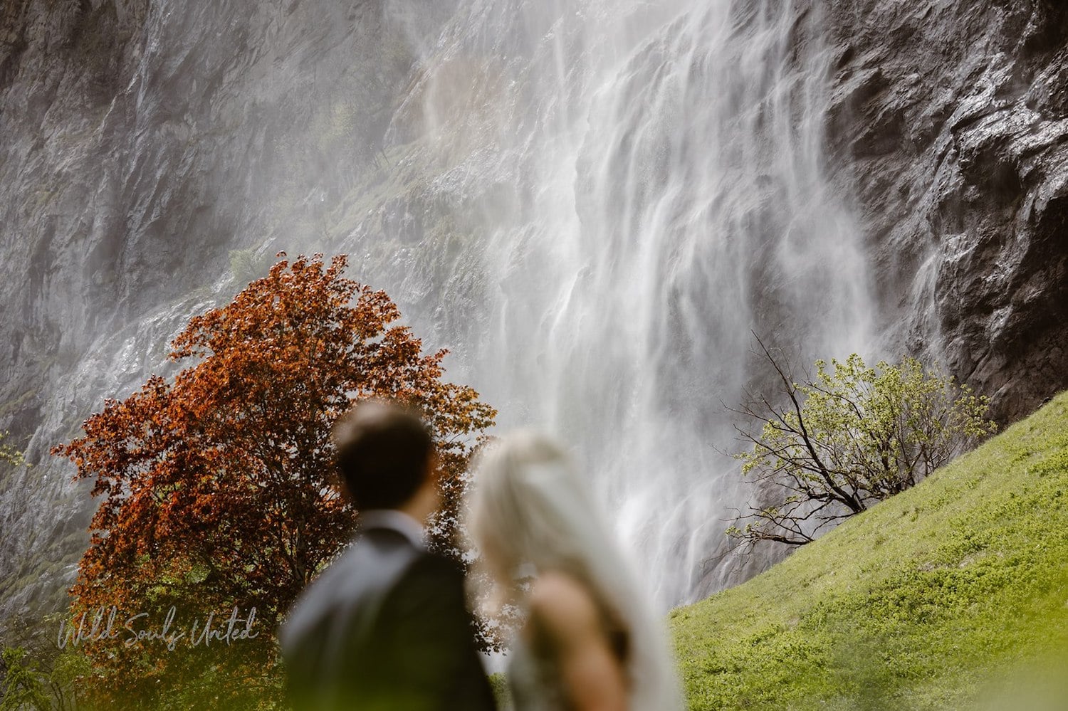 waterfall elopement switzerland