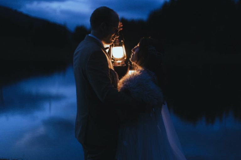 Tilight Elopement Ceremony in the Swiss Alps