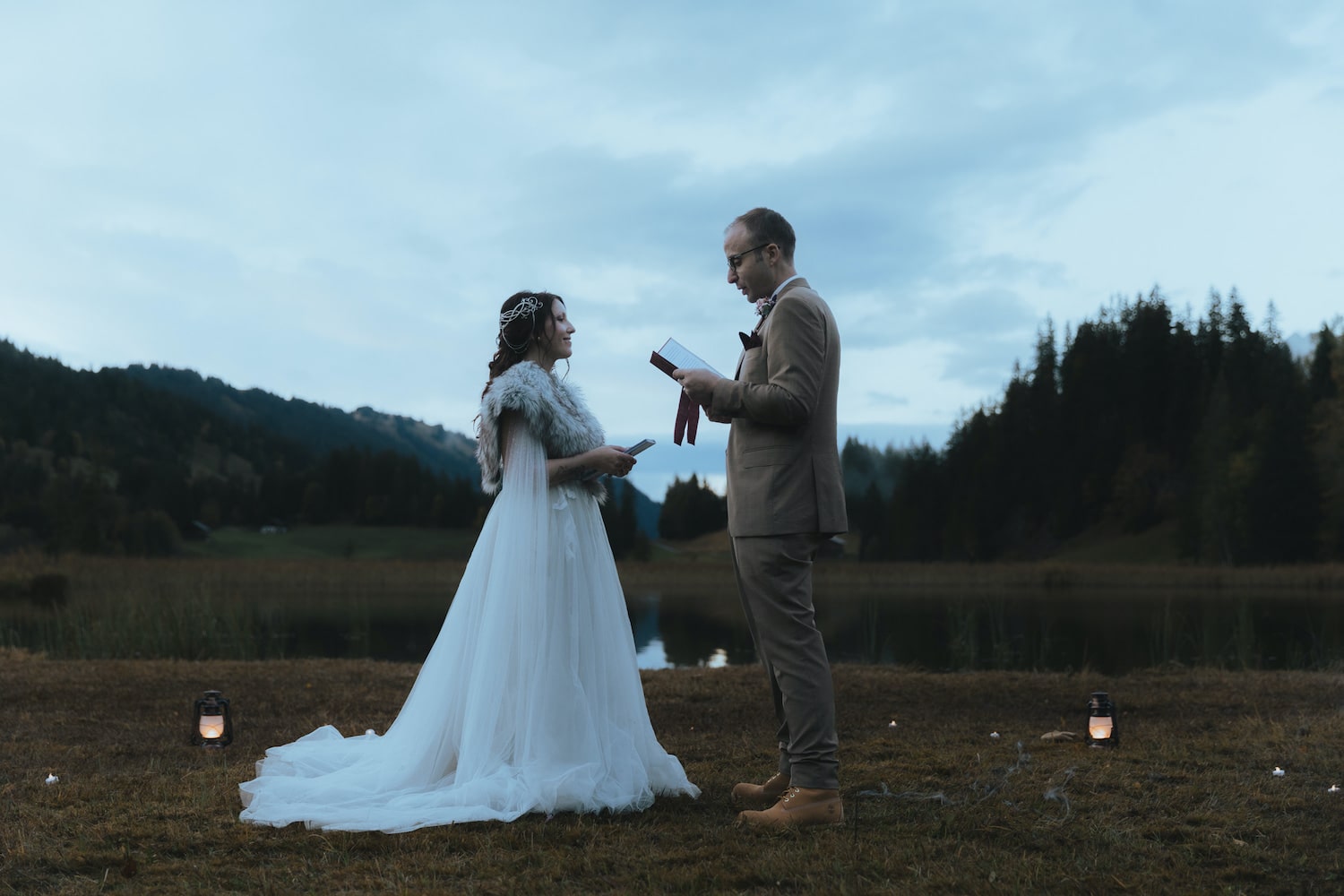Nightfall Ceremony Vows Switzerland
