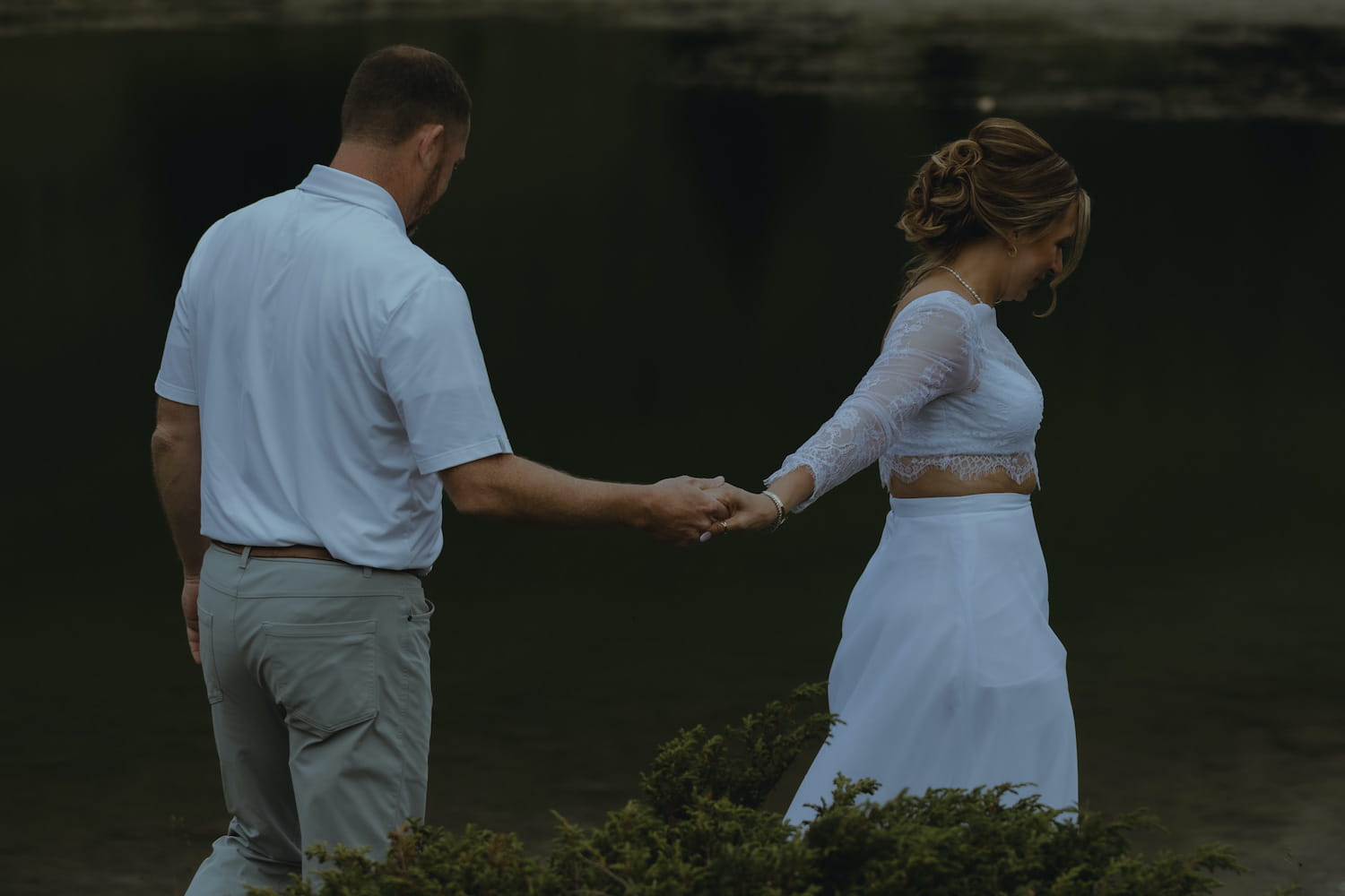 An intimate wedding ceremony in Switzerland