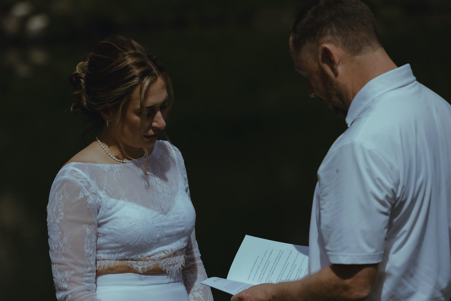 Wedding envelope ceremony in Switzerland