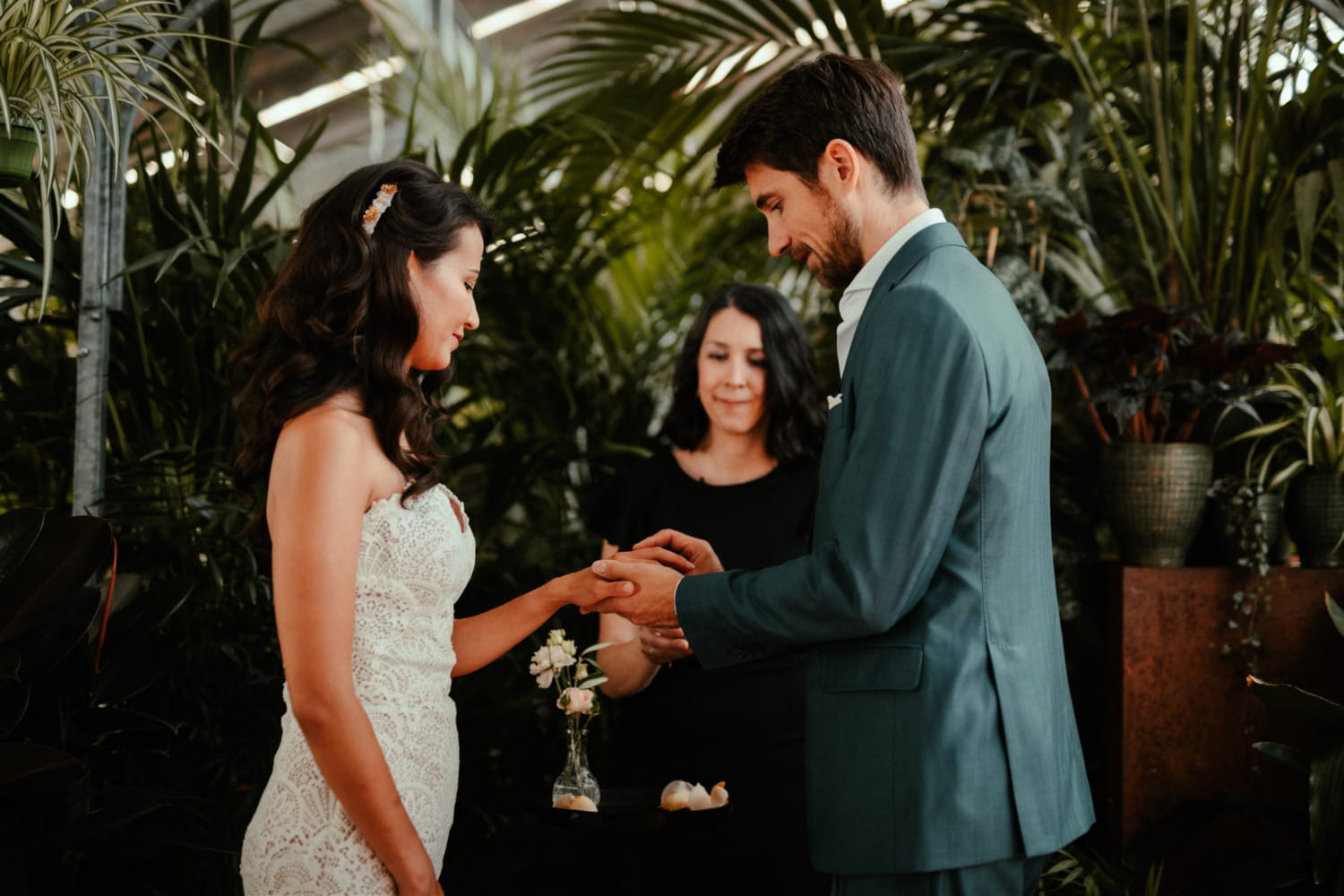 exchange of rings during essence ceremony