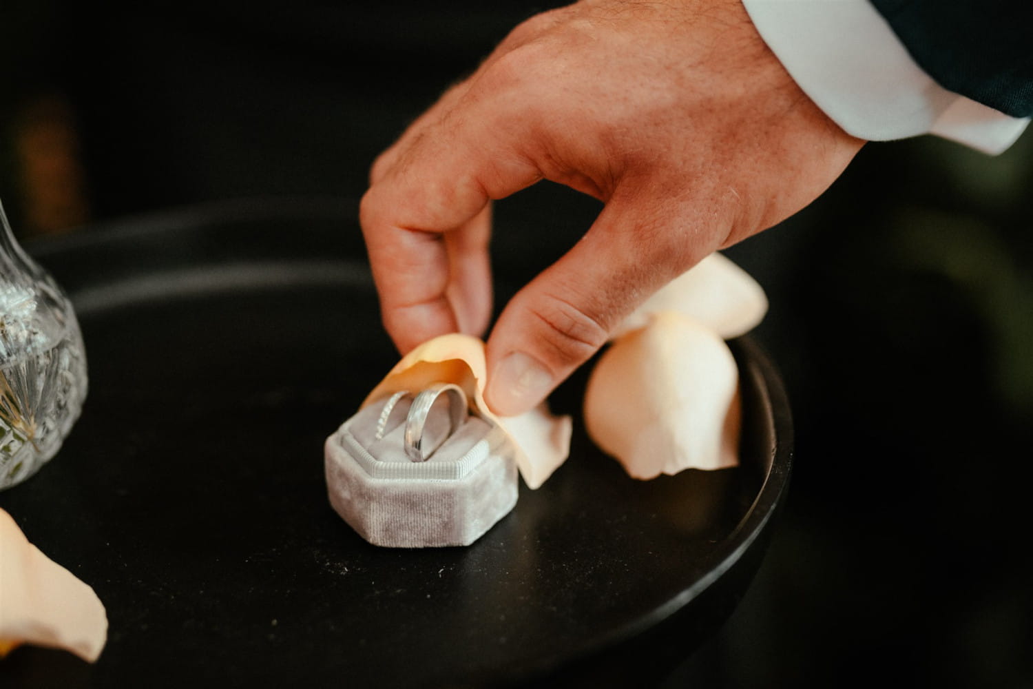 rings during essence wedding ceremony