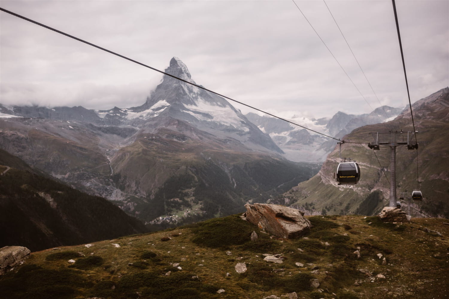 gondola in Zermatt for a wedding ceremony